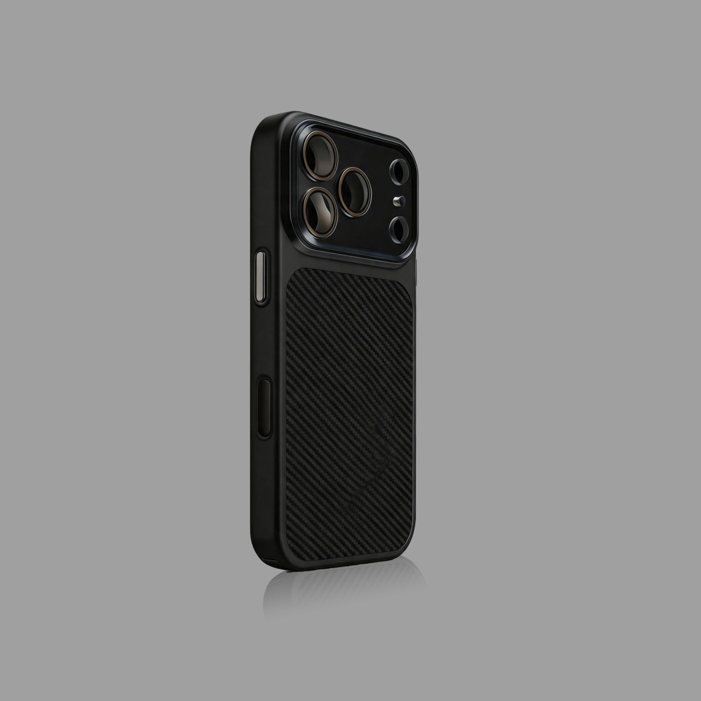 カーボンファイバー柄iPhoneケース、プレミアムマット仕上げ保護カバー