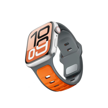 Apple Watch용 소프트 듀얼 컬러 실리콘 워치 밴드