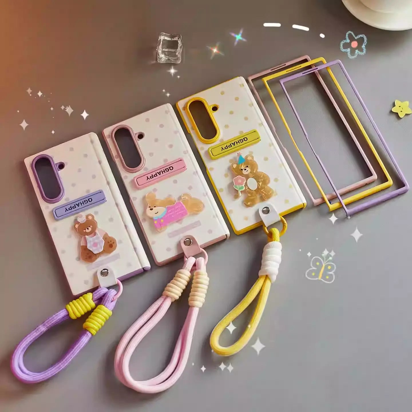 Samsung Z Fold7 Bear Polka Dot Case 我的商店
