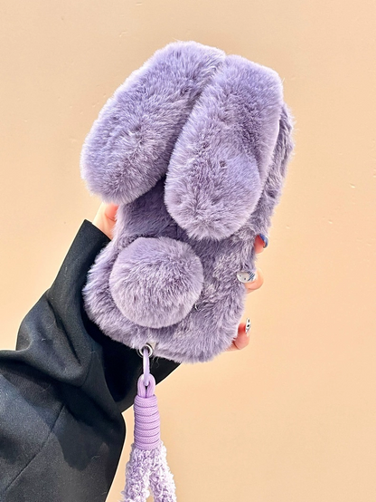 Winter Plush Long-Ear Bunny iPhone Case