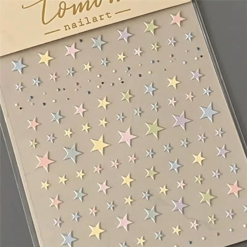 Clear Magnetic Card Holder for K-Pop Photocards, Star/Heart Sticker Options