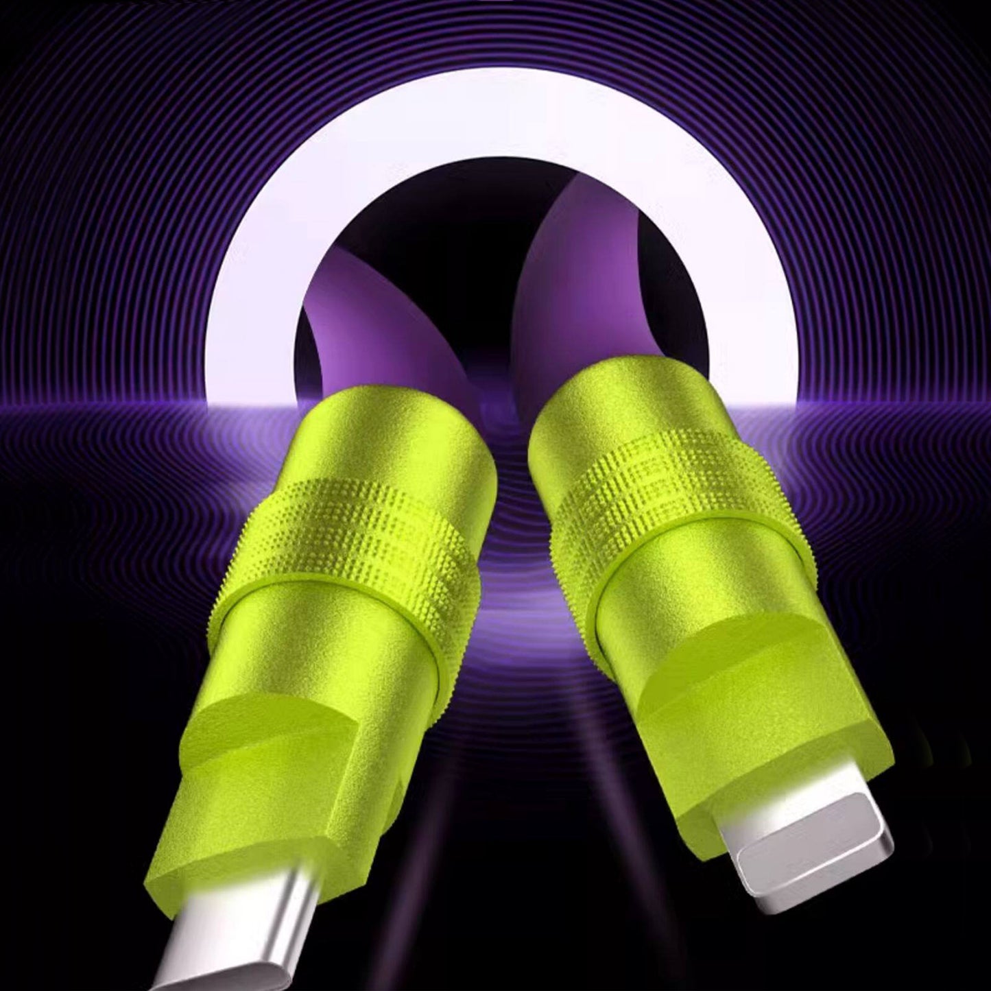 Dopamine Color USB-C to Lightning Fast Charging Cable, Thick Soft Silicone iPhone Charger Cord