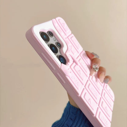 3D Cream Chocolate Phone Case for Samsung S25/S24/S23