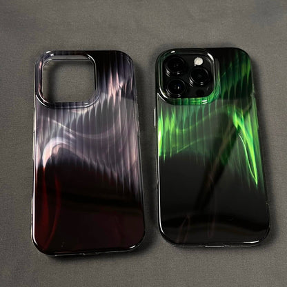 グラデーションストライプ光沢iPhoneケース