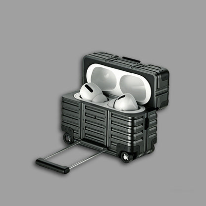 Luggage-Style AirPods Case with Built-in Phone Stand