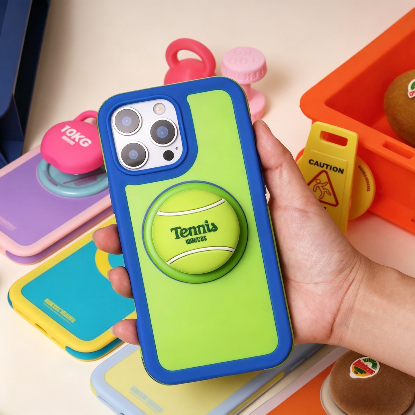 3D Tennis Ball MagSafe Phone Holder, Sports-themed Stand