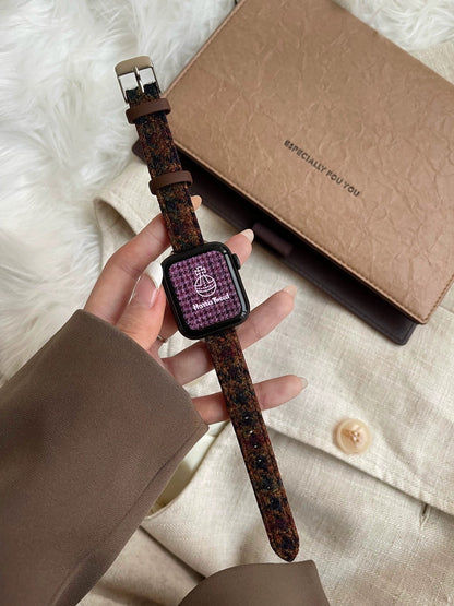 Classic Plaid Wool Watch Band for Apple Watch