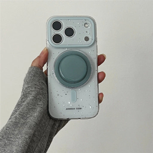 ミントグリーンスプラッシュ MagSafe対応iPhoneケース