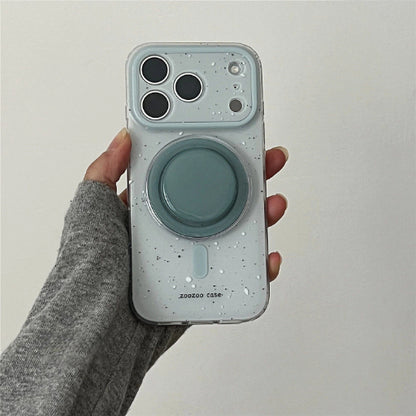 ミントグリーンスプラッシュ MagSafe対応iPhoneケース