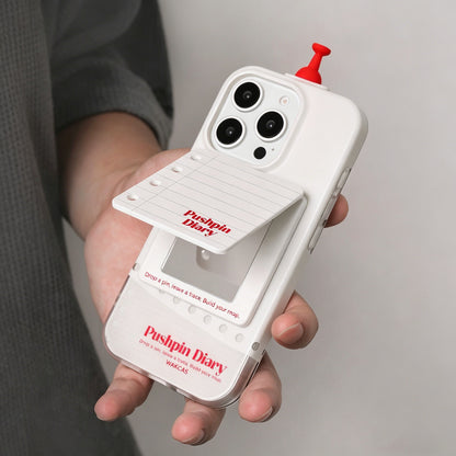 ノートブックダイアリー MagSafe対応 スマホスタンド（フリップトップミラー内蔵型）