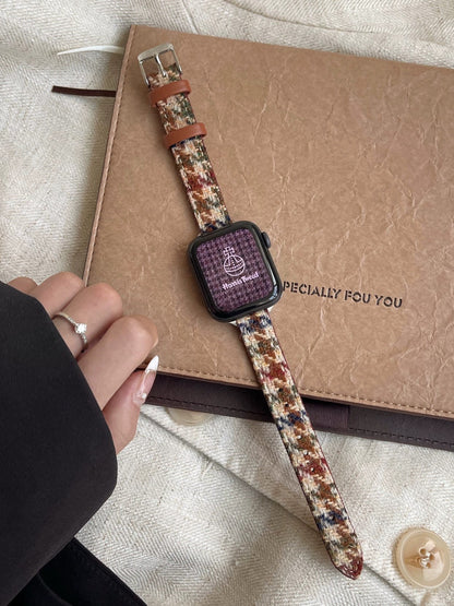 Classic Plaid Wool Watch Band for Apple Watch