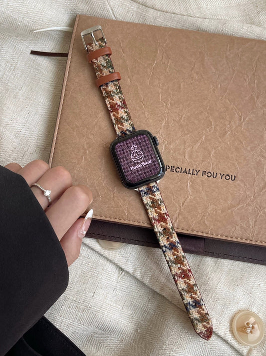 Classic Plaid Wool Watch Band for Apple Watch