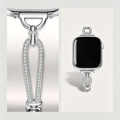 Diamond Titanium Steel Bracelet Band for Apple Watch