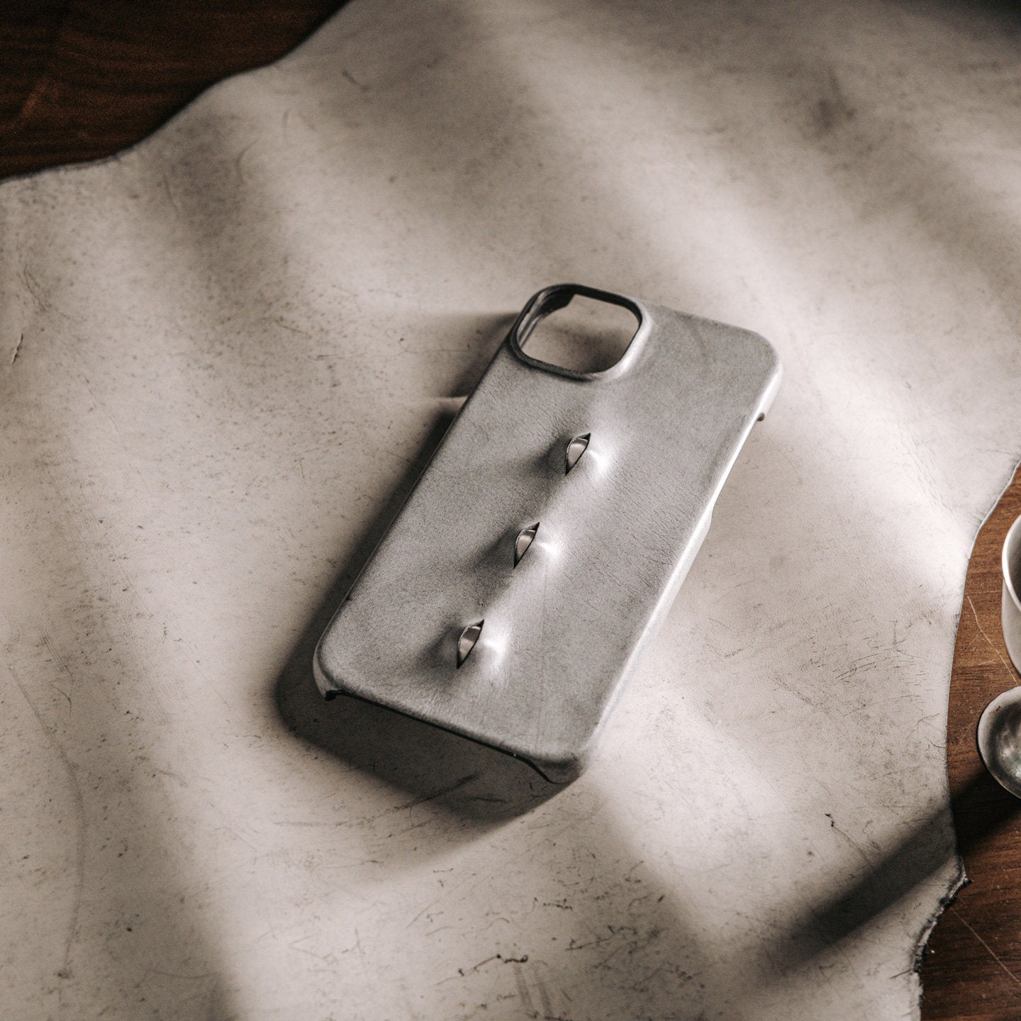 Three Eyes Handmade Vintage Leather iPhone Case