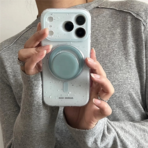 ミントグリーンスプラッシュ MagSafe対応iPhoneケース