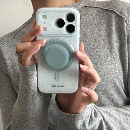 ミントグリーンスプラッシュ MagSafe対応iPhoneケース