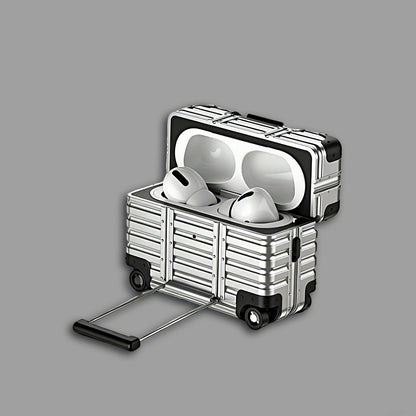 Luggage-Style AirPods Case with Built-in Phone Stand