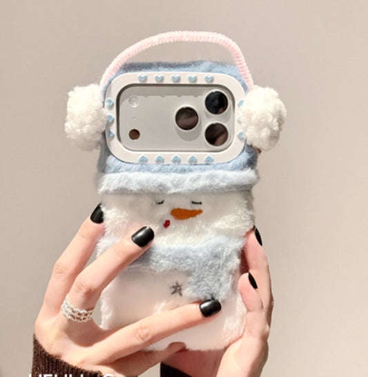 Cute Cozy Snowman iPhone Case
