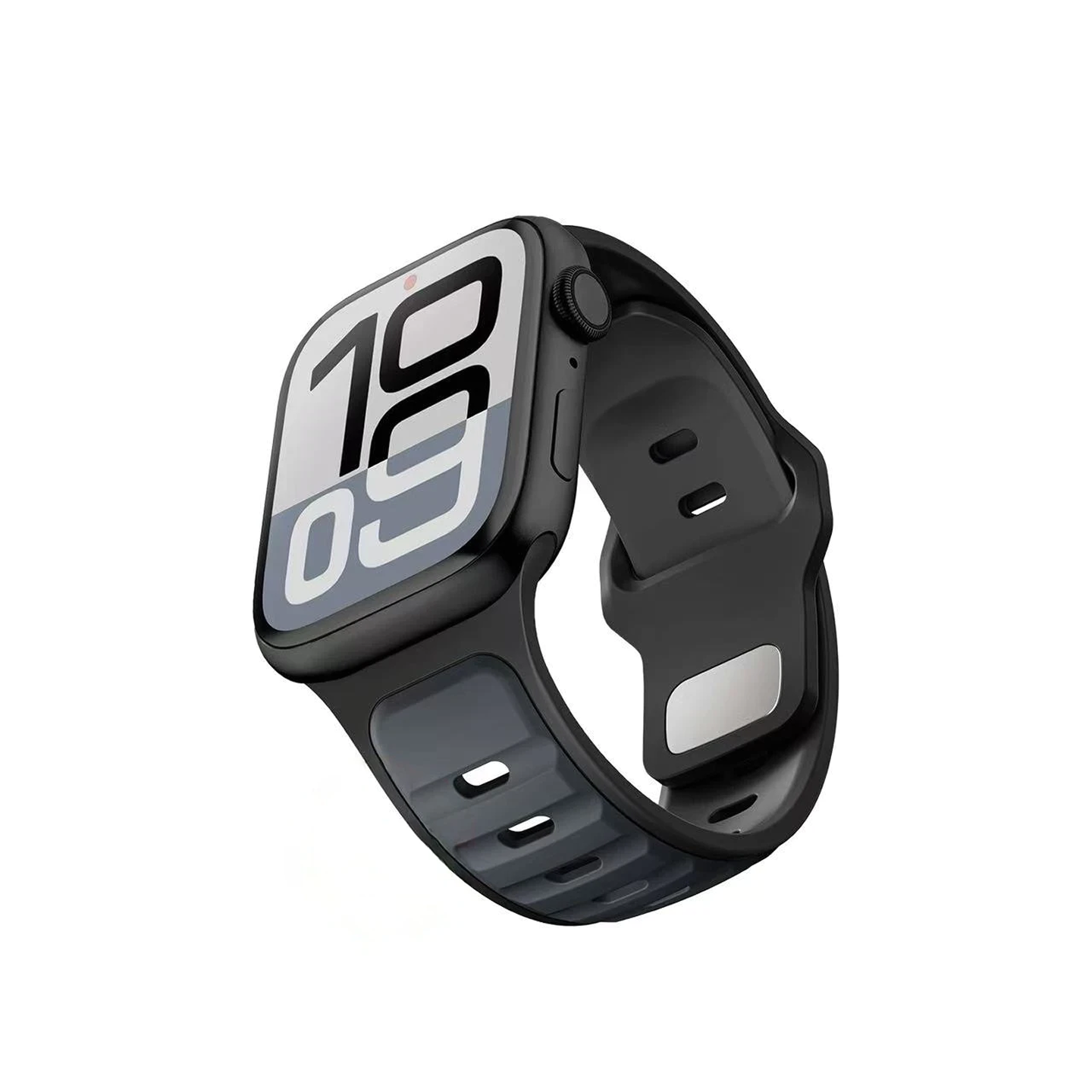 Apple Watch용 소프트 듀얼 컬러 실리콘 워치 밴드