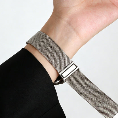 Dual Magnet Milanese Loop Watch Band for Apple Watch, Ultra Thin Breathable Stainless Steel Mesh Strap for iWatch