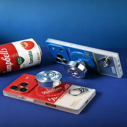 Canned Food MagSafe Phone Holder, Retro Can Lid Design Stand