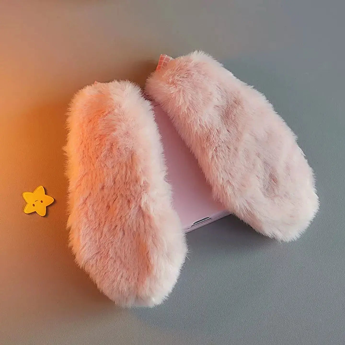 Cute Plush Bunny Ear Flip Case for Samsung Z Flip SEACASE