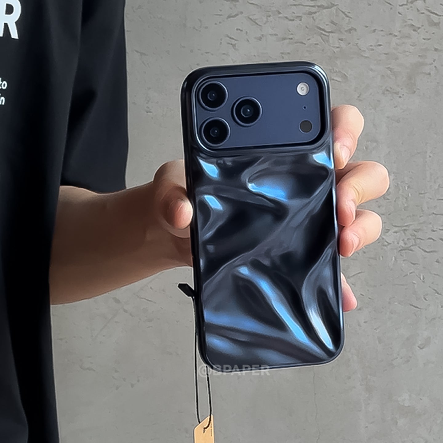 3Dウォーターリップル電気めっきiPhoneケース
