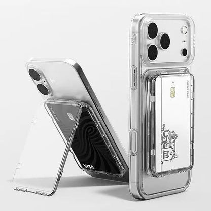 Clear Magnetic Card Holder for K-Pop Photocards, Star/Heart Sticker Options
