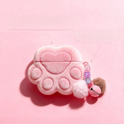 AirPods保護ケース用のピンクの猫の爪のデザイン