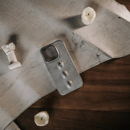 Three Eyes Handmade Vintage Leather iPhone Case