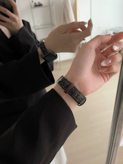 Classic Plaid Wool Watch Band for Apple Watch