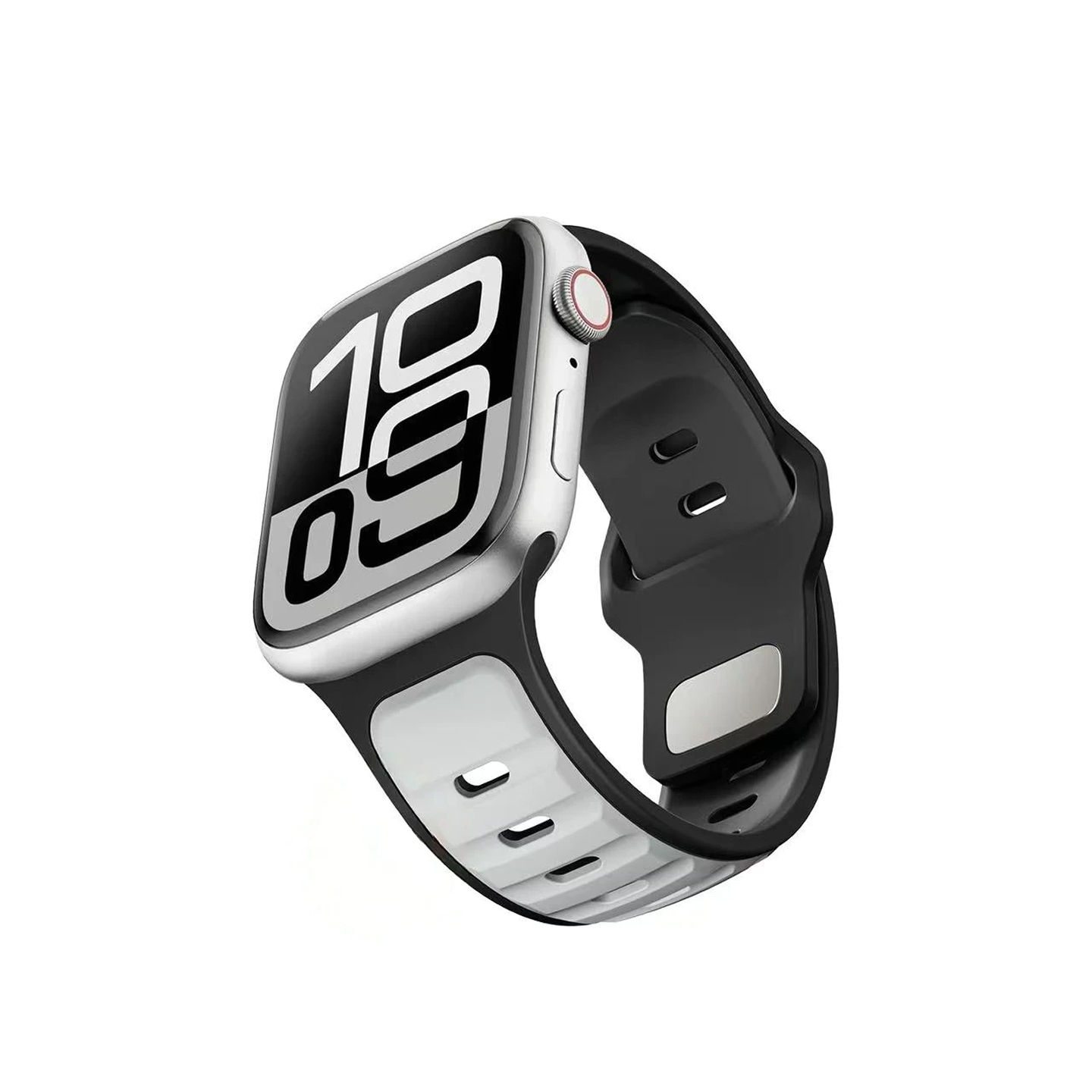 Apple Watch용 소프트 듀얼 컬러 실리콘 워치 밴드