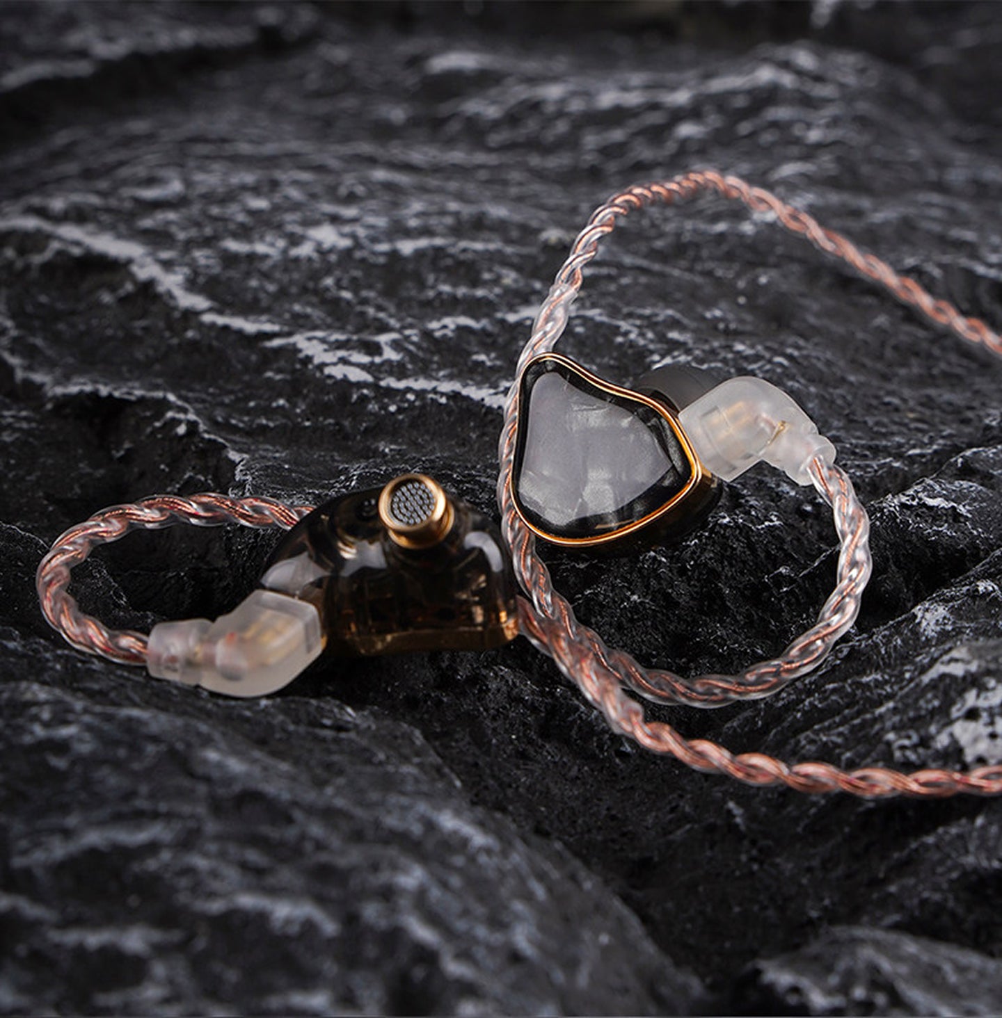 In-Ear Monitor Wired HiFi Earphones, Detachable 0.78mm 2Pin Cable, Optional Mic & Type-C Dongle