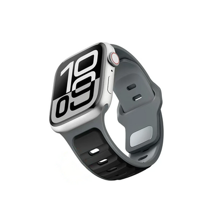 Apple Watch용 소프트 듀얼 컬러 실리콘 워치 밴드