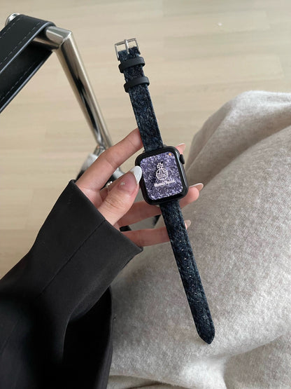 Classic Plaid Wool Watch Band for Apple Watch