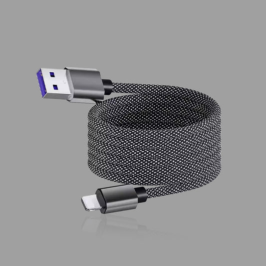 Magnetic Self-Wind Braided Charging Cable, 60W/100W Fast Charge USB to Type-C & Dual Type-C Cord
