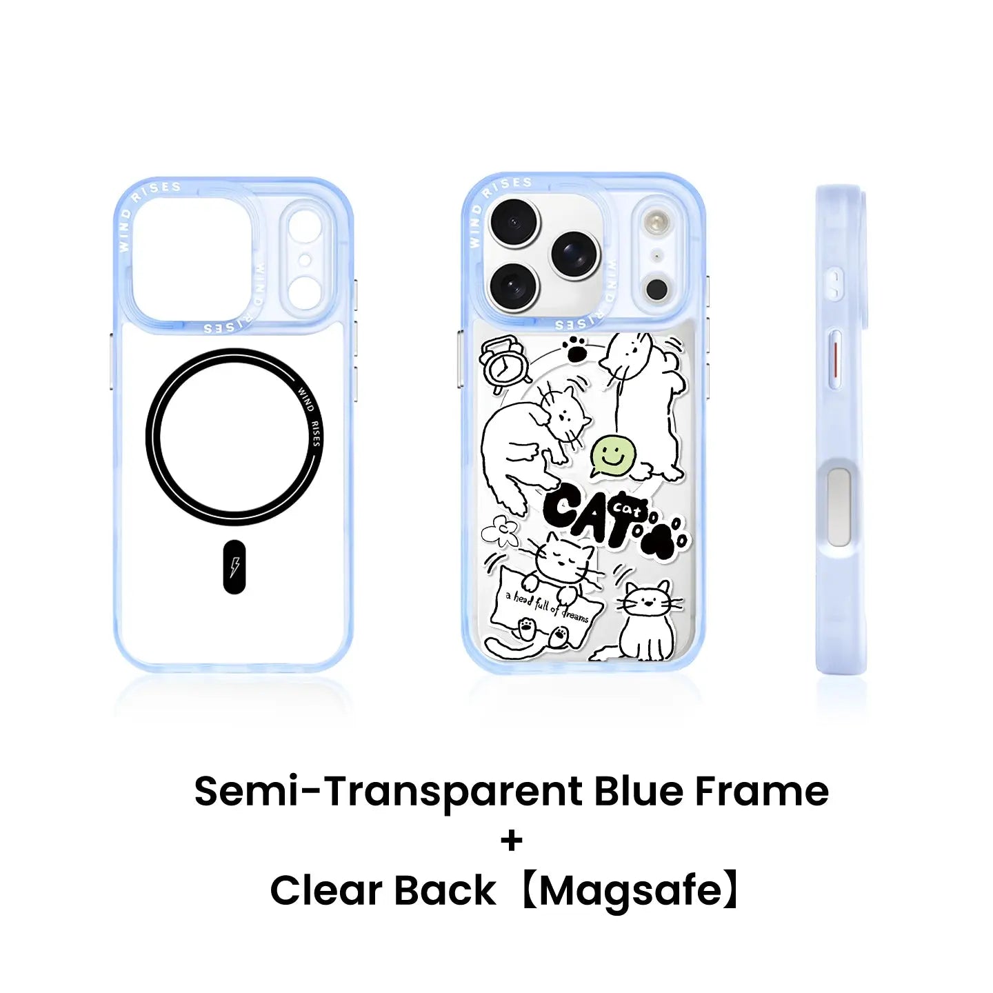 Hand-Drawn Line Style Cat and Dog Pattern Series SEACASE
