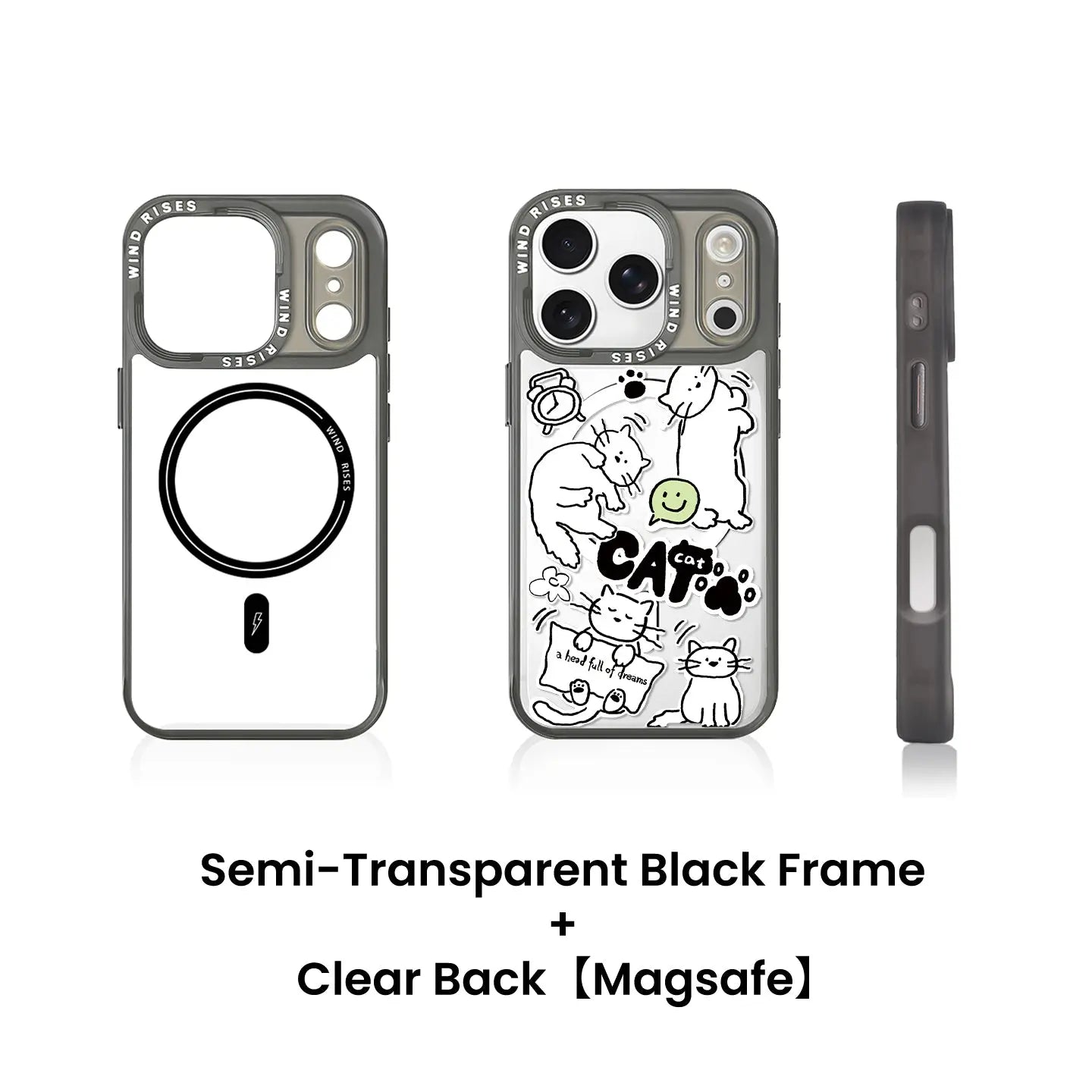 Hand-Drawn Line Style Cat and Dog Pattern Series SEACASE