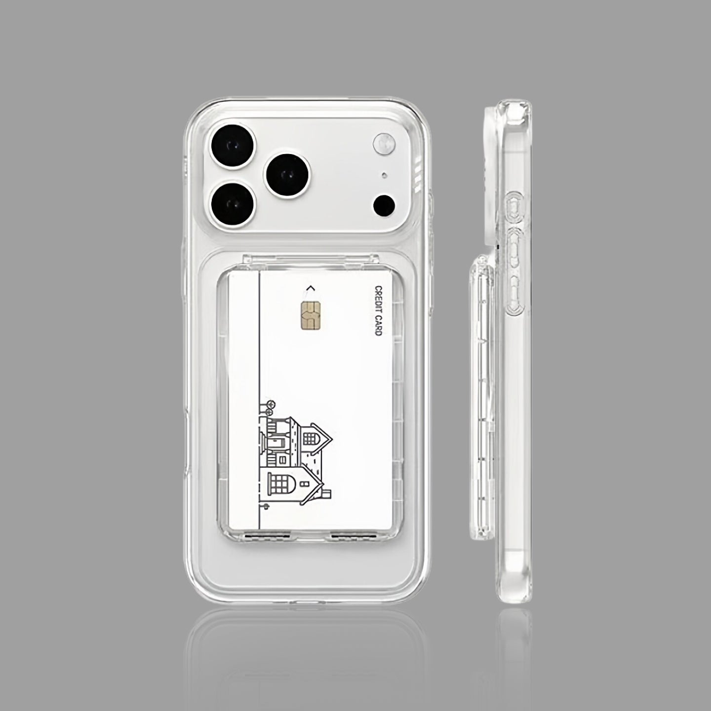 Clear Magnetic Card Holder for K-Pop Photocards, Star/Heart Sticker Options