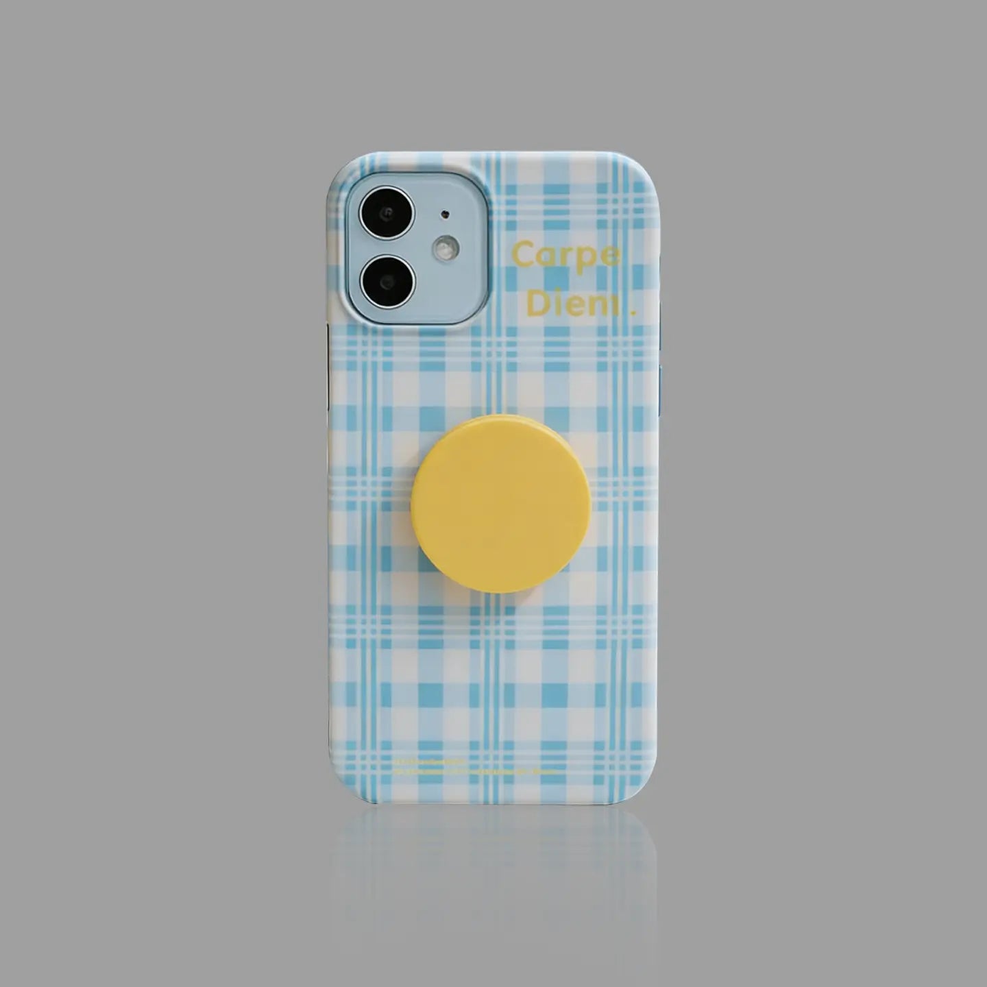 Vintage Plaid Matte Hard iPhone Case with Stand SEACASE