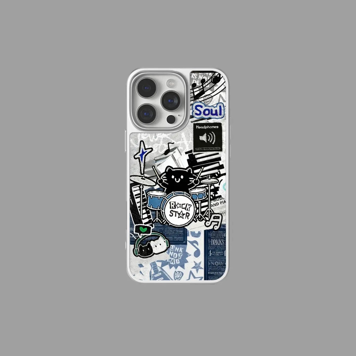 Rock Cat Music Series iPhone Case|Magnetic Compatibility SEACASE