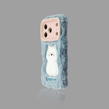 Cozy Fluffy Animal-Themed iPhone Case