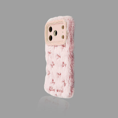 Cozy Fluffy Animal-Themed iPhone Case