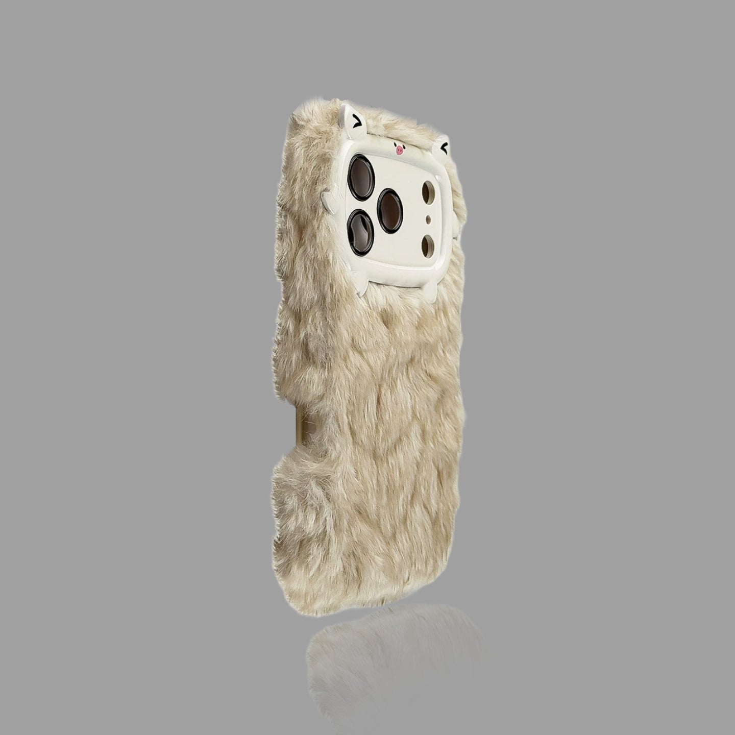 Fuzzy Fall-Winter Leopard Print iPhone Case