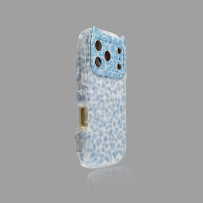 Fuzzy Fall-Winter Leopard Print iPhone Case