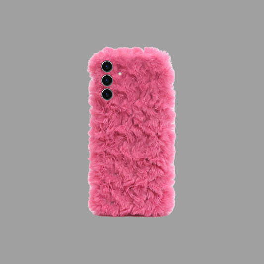 Magenta Pink Fluffy Case for Samsung Galaxy S-Series