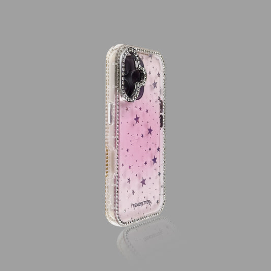 Starry Sky Shimmer Gradient Star iPhone Case
