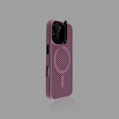 Breathable Heat-Dissipating Honeycomb Magnetic iPhone Case