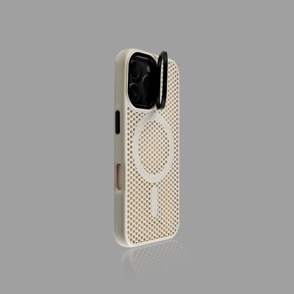 Breathable Heat-Dissipating Honeycomb Magnetic iPhone Case