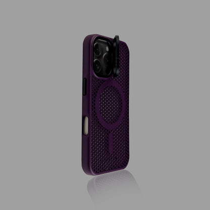 Breathable Heat-Dissipating Honeycomb Magnetic iPhone Case
